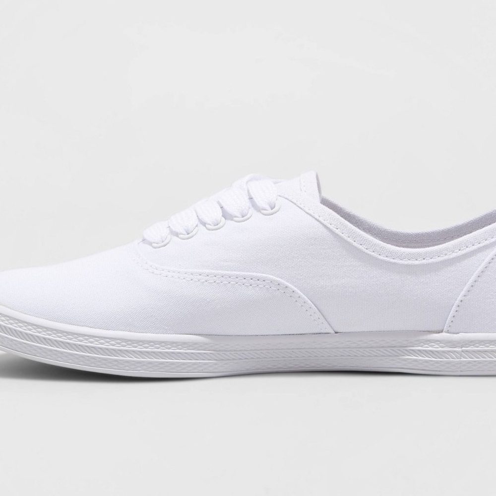 Universal Thread White Canvas Sneakers - Picture 2 of 4